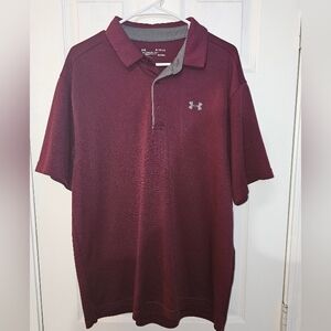 Under Armour Maroon Short Sleeve Polo